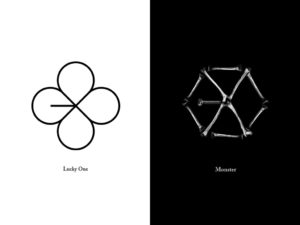 monster and lucky one logos