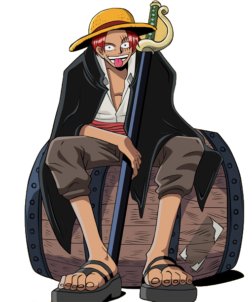 one piece red haired pirate